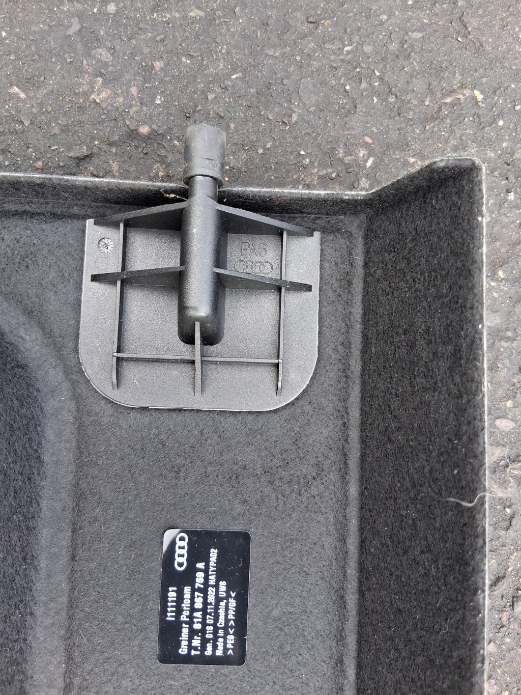 2022 AUDI Q2 S LINE MK1 REAR STORAGE PARCEL SHELF LOAD COVER 81A867769