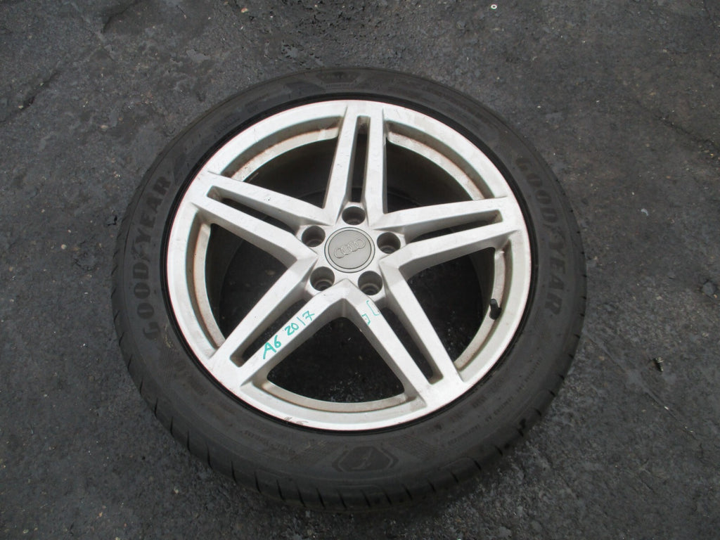2017 AUDI A6 C7 18 INCH ALLOY WHEEL WITH TYRE 245/45R18 4G0601025CP REF 1