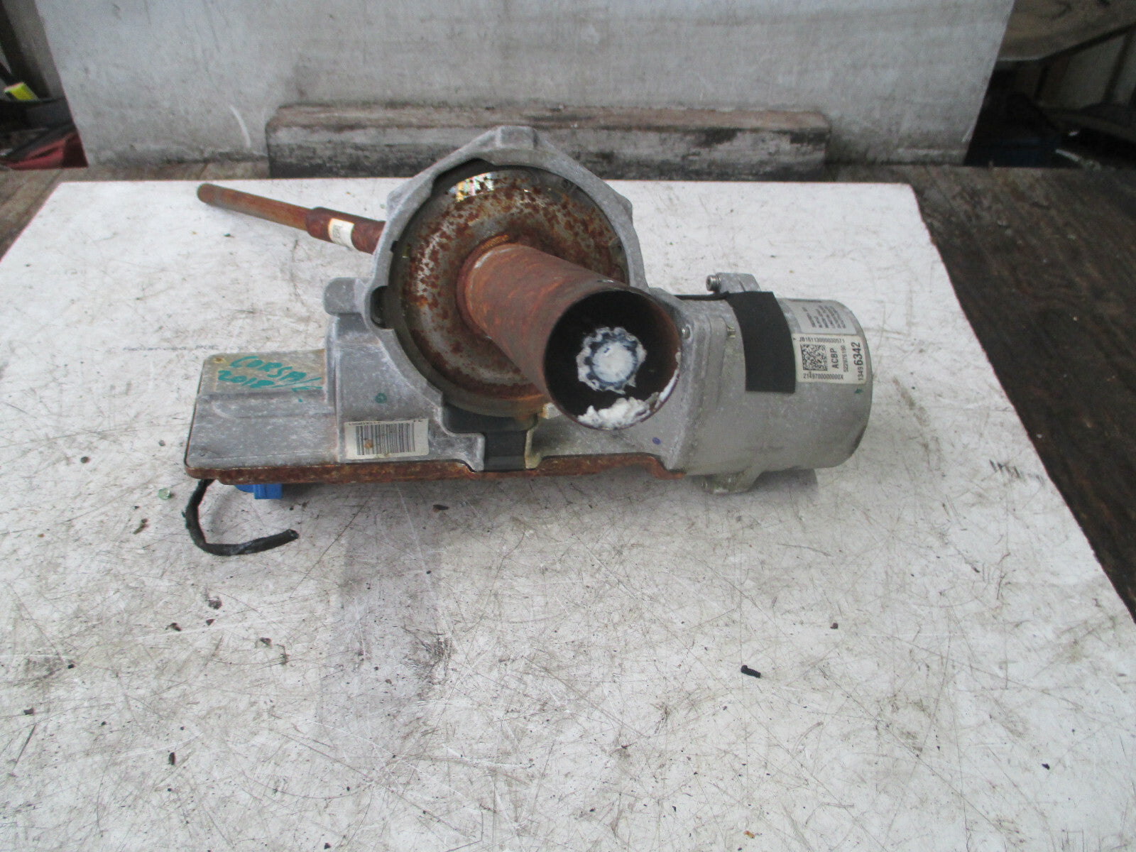 VAUXHALL CORSA E 2018 1.4 PETROL STEERING COLUMN 13496342