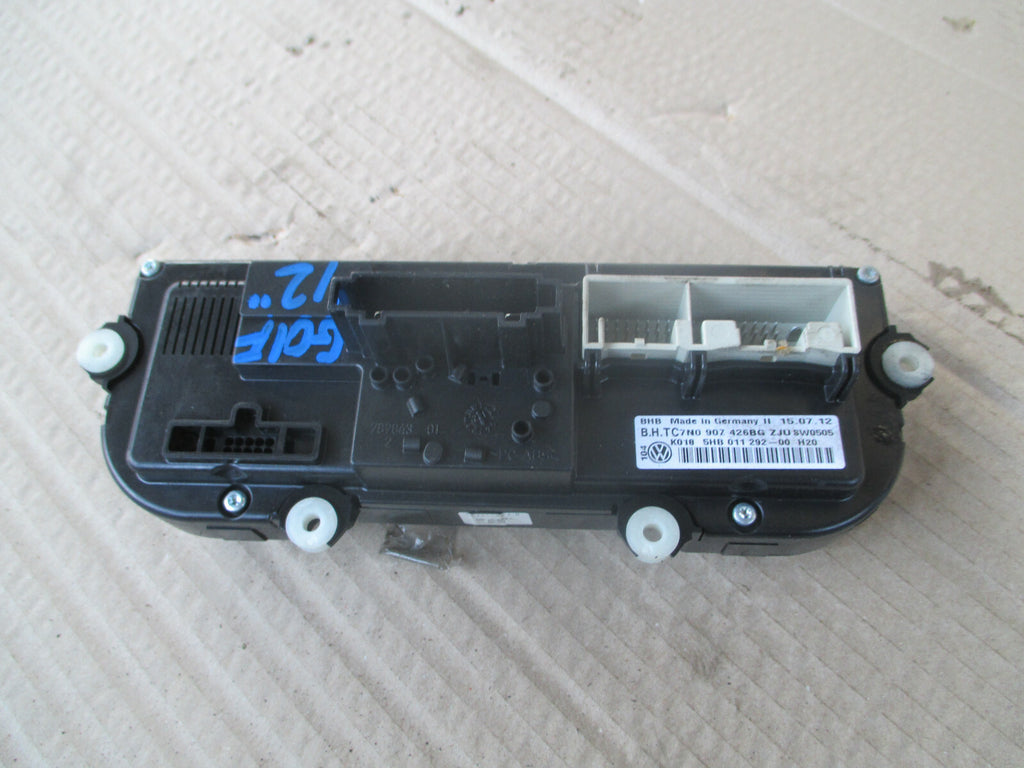 VW VOLKSWAGEN GOLF MK6 2012 HEATER AC CLIMATE CONTROL SWITCH PANEL 7N0907426BG
