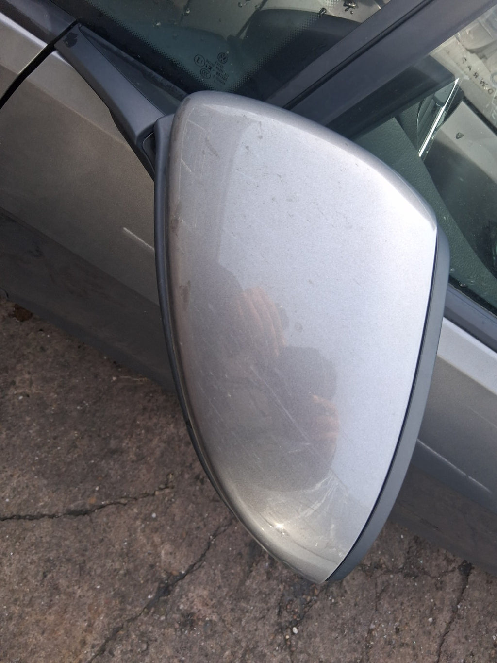 2016 VOLKSWAGEN GOLF MK7 NSF PASSENGER SIDE FRONT LEFT WING MIRROR GREY
