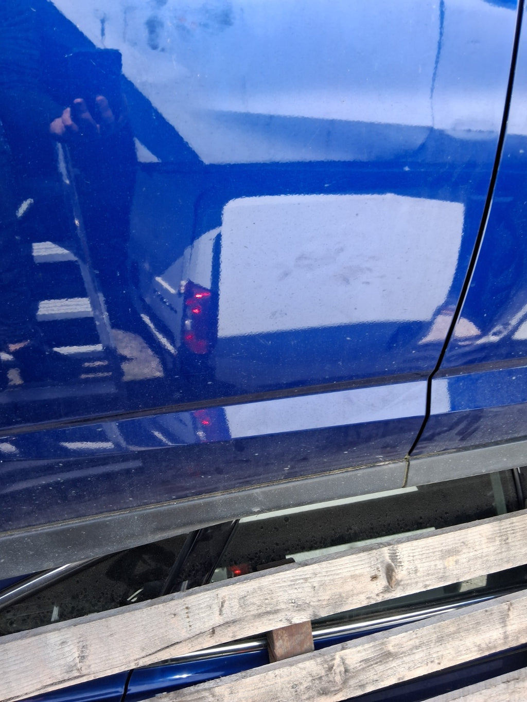 2015 FORD GRAND C MAX MK2 OSR DRIVER SIDE REAR BARE SLIDING DOOR IMPACT BLUE HE