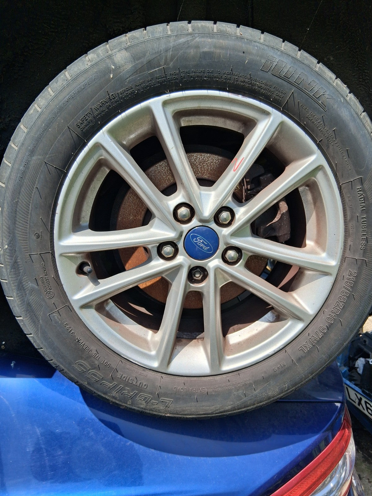 2015 FORD GRAND C MAX MK2 16 INCH ALLOY WHEEL WITH TYRE 215/55R16
