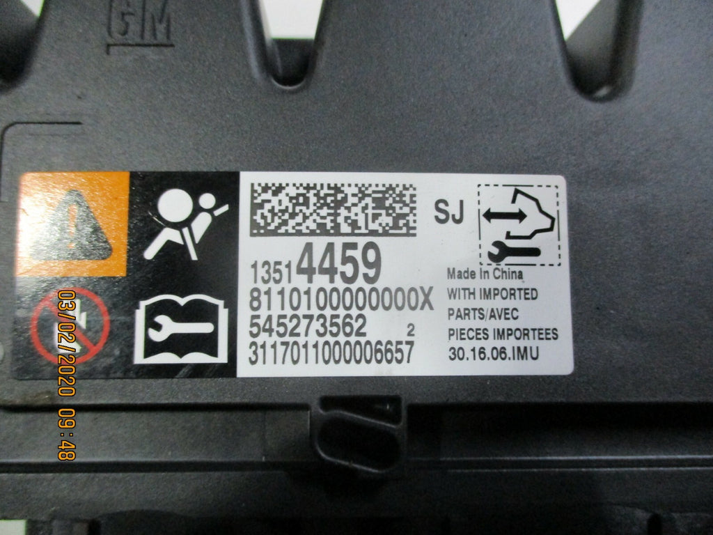 VAUXHALL VIVA 2017 AIRBAG AIR BAG SENSOR CONTROL MODULE UNIT 13514459 545273562
