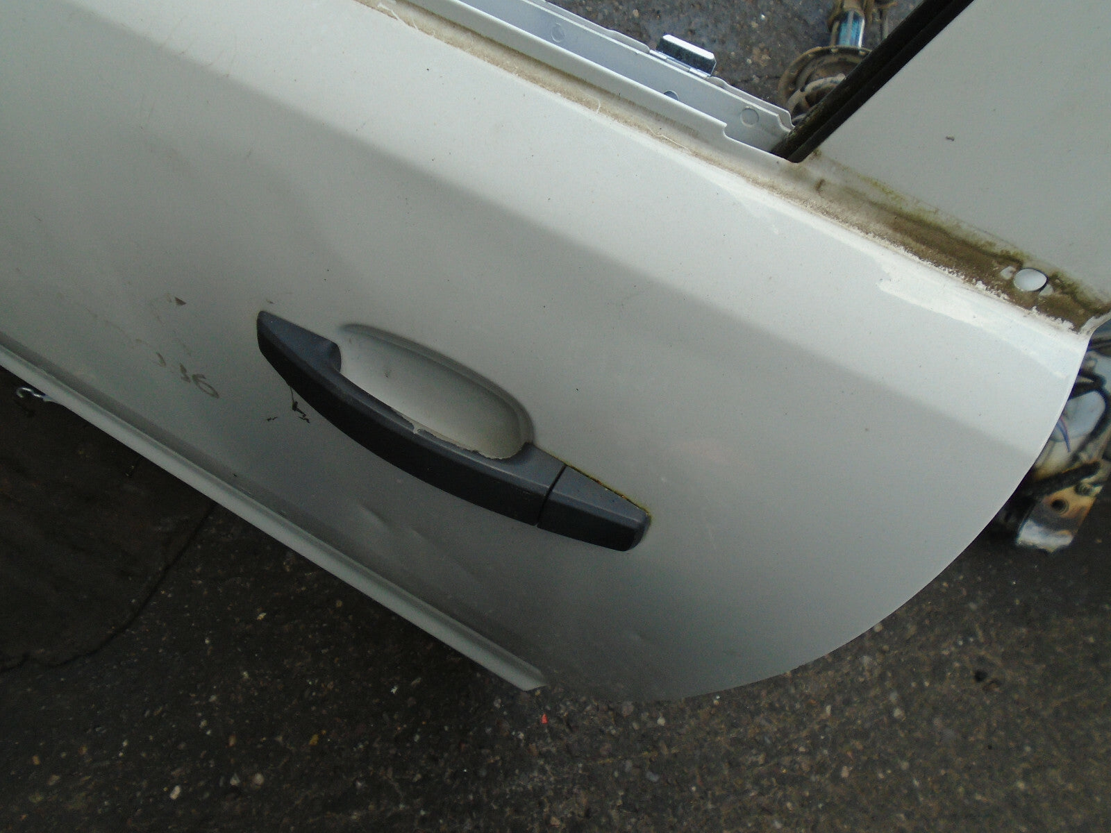 VAUXHALL CORSA D 2011 3 DOOR NS PASSENGER SIDE BARE DOOR WHITE