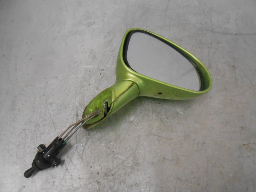 DAEWOO MATIZ M150 (MK1) 2004 OS DRIVER SIDE MANUAL ADJUST DOOR WING MIRROR GREEN