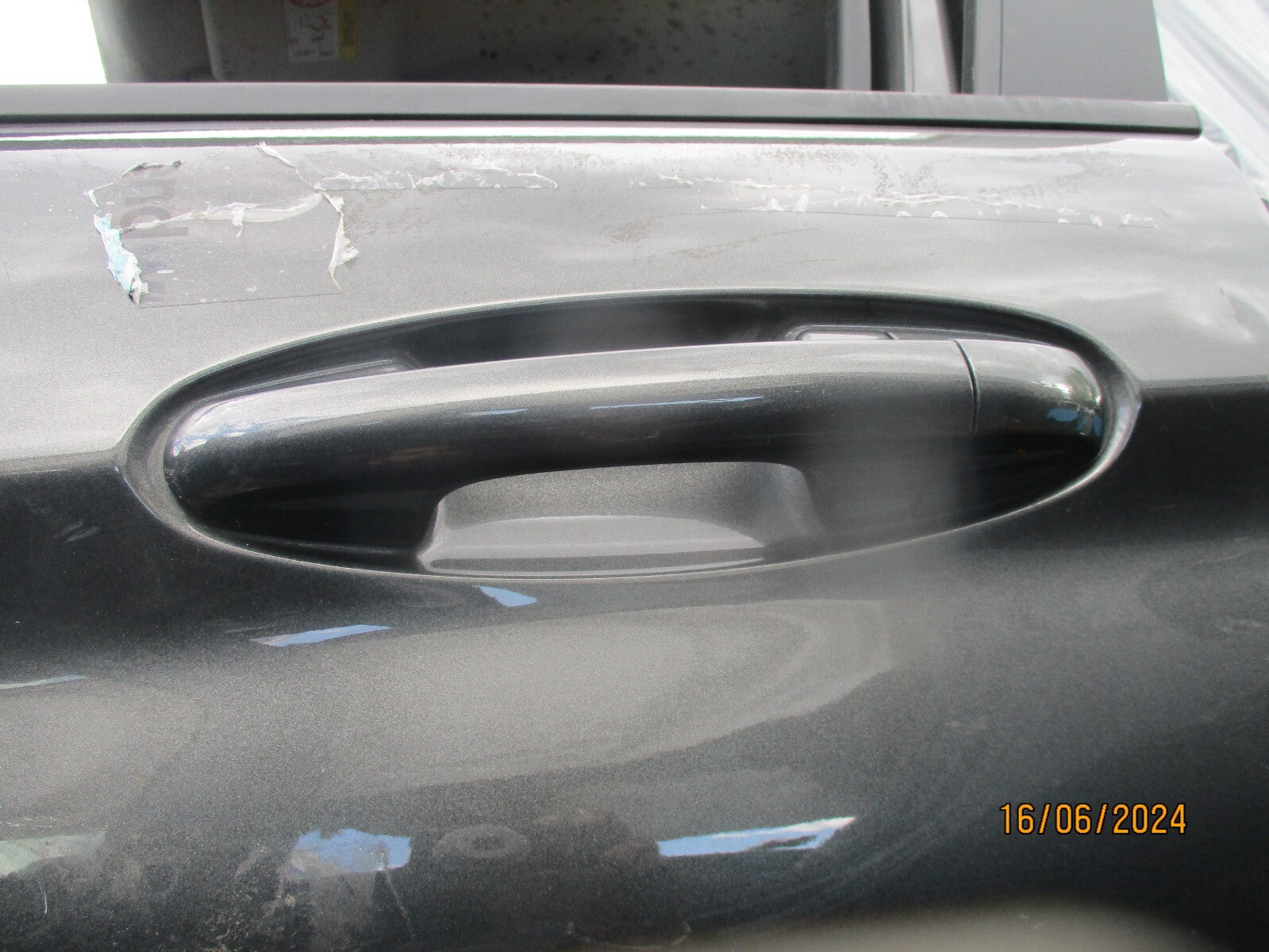 FORD FIESTA MK8 2023 NSR PASSENGER SIDE REAR EXTERIOR DOOR HANDLE MAGNETIC GREY