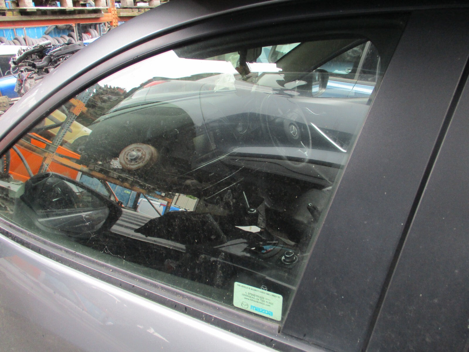 2013 MAZDA CX 5 MK1 NSF PASSENGER SIDE FRONT WINDOW GLASS