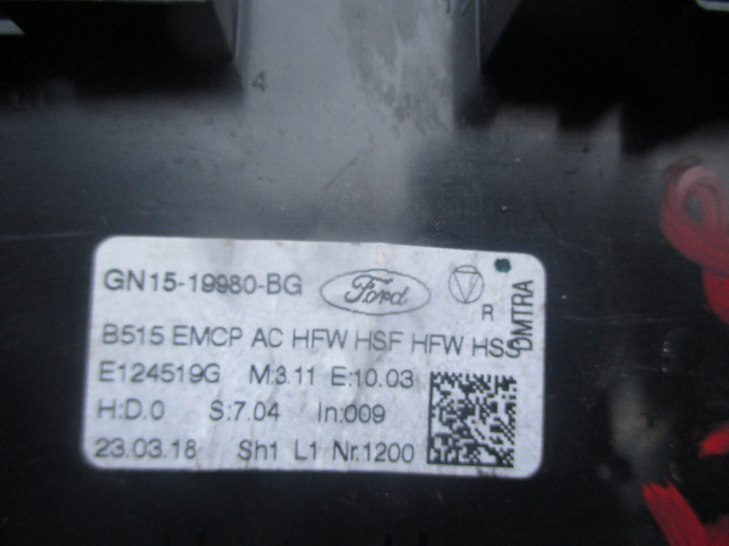 FORD ECOSPORT 2018 HEATER CLIMATE CONTROL UNIT GN1519980BG