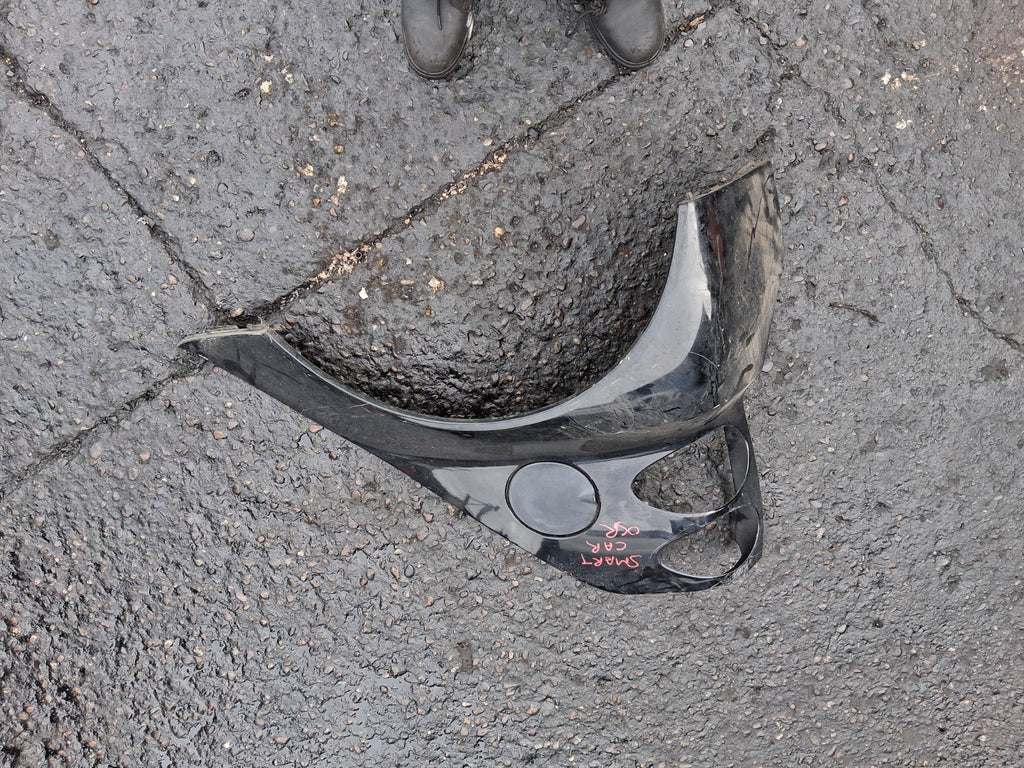 2008 SMART FORTWO REAR BUMPER RIGHT SECTION BLACK