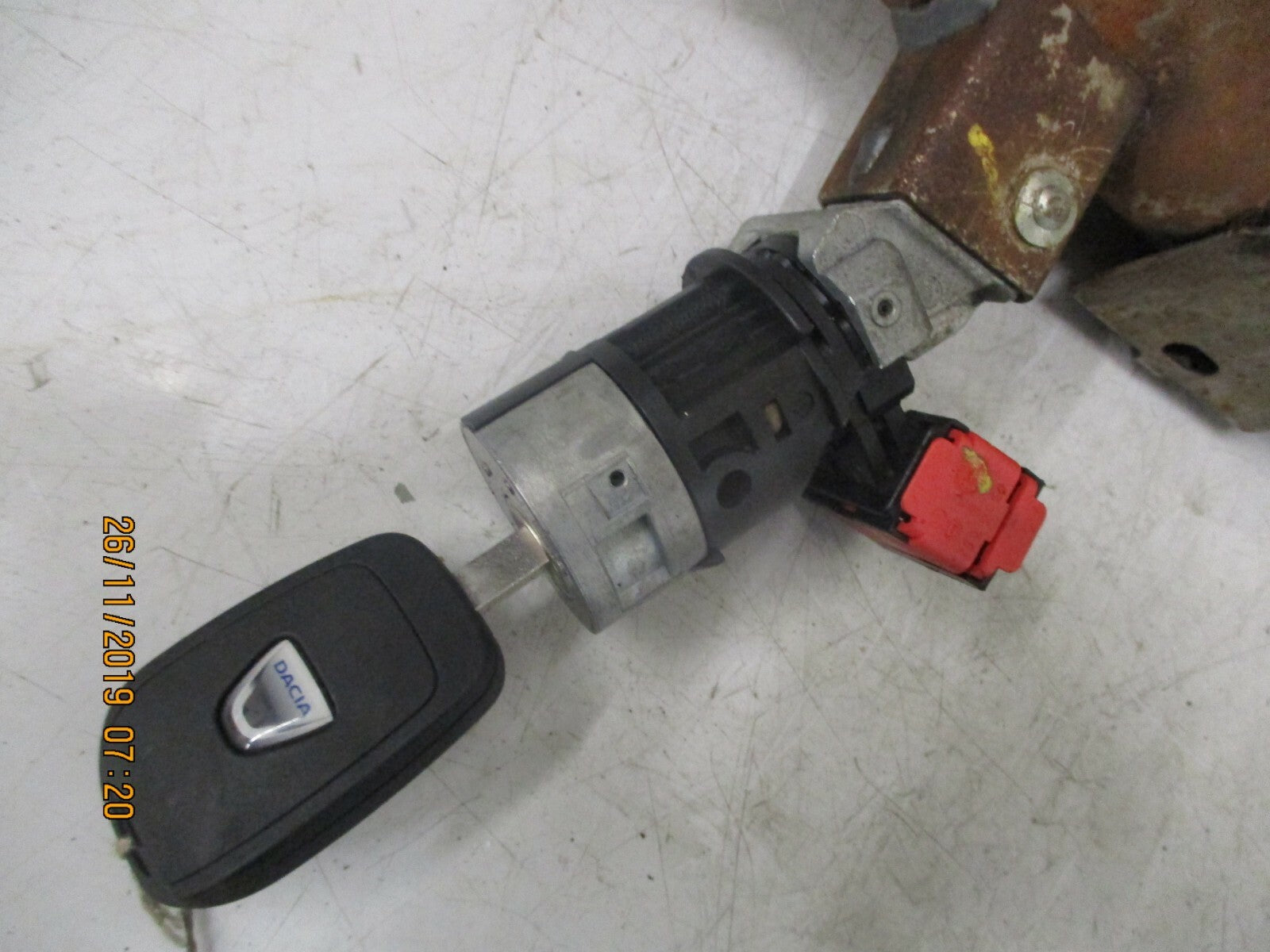 DACIA DUSTER MK1 2017 STEERING COLUMN IGNITON BARREL KEY UJ COUPLING SHAFT JOINT