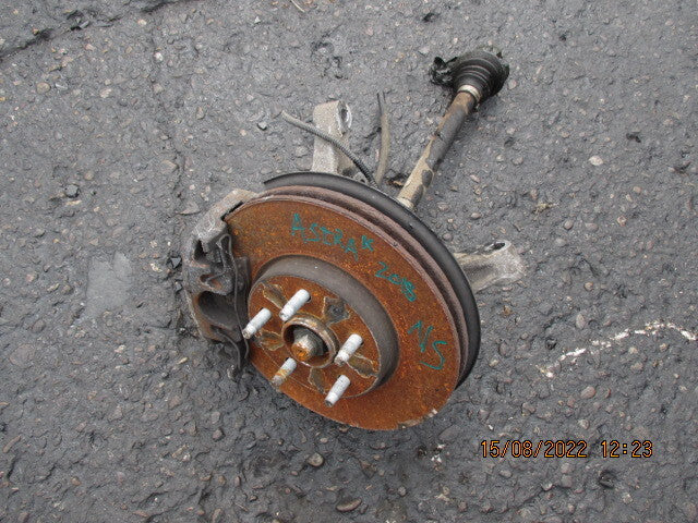 VAUXHALL ASTRA K 2018 1.4 PETROL NS PASSENGER SIDE FRONT HUB WITH BRAKE CALIPER