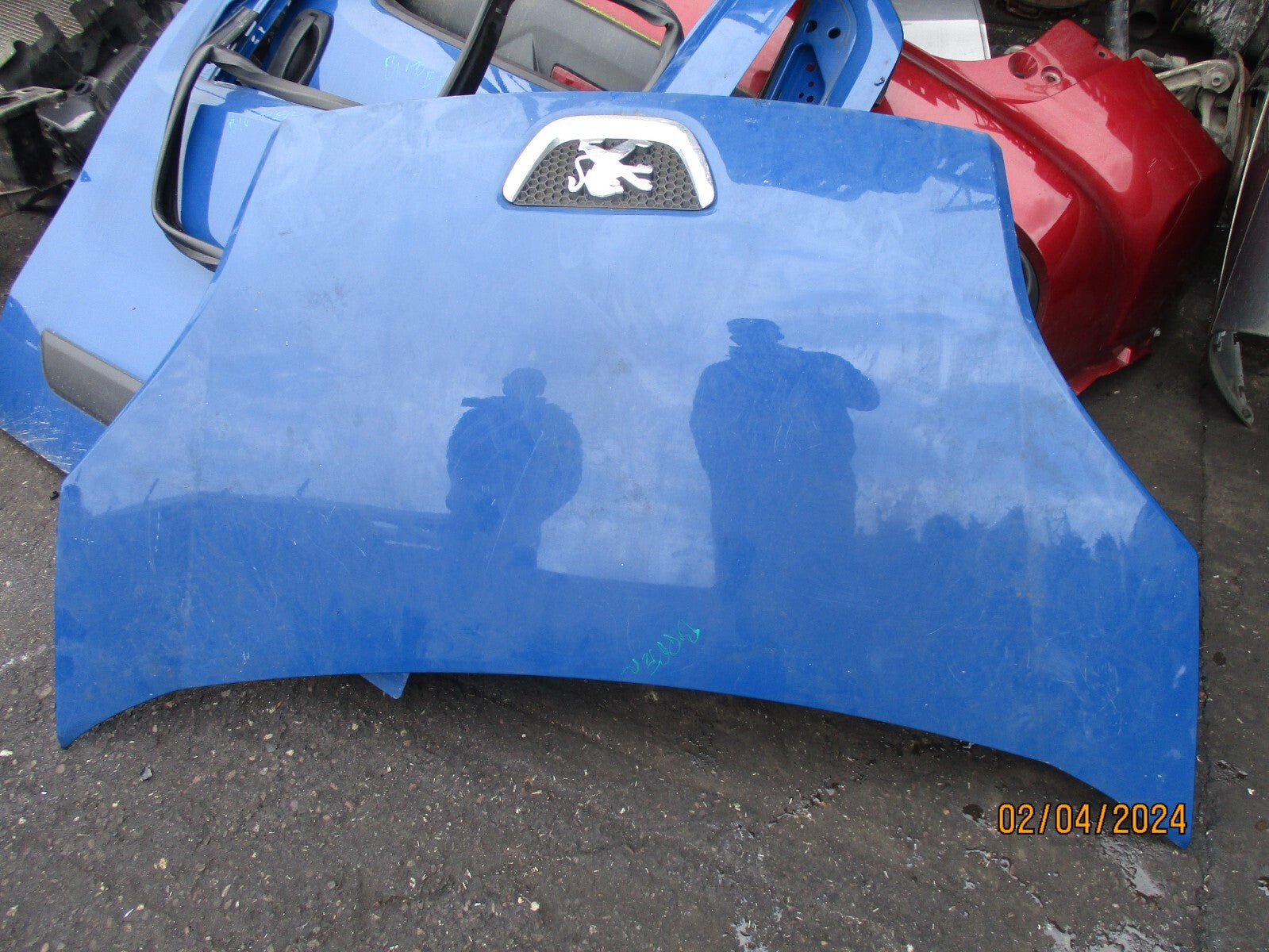 2015 PEUGEOT BIPPER FRONT BONNET PANEL BLUE