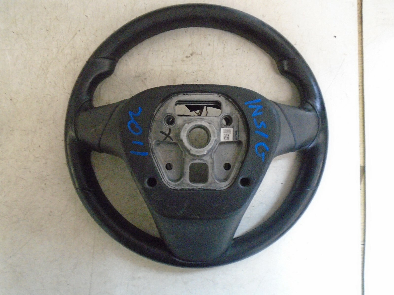 VAUXHALL INSIGNIA 2011 MK1 LEATHER STEERING WHEEL 13316547