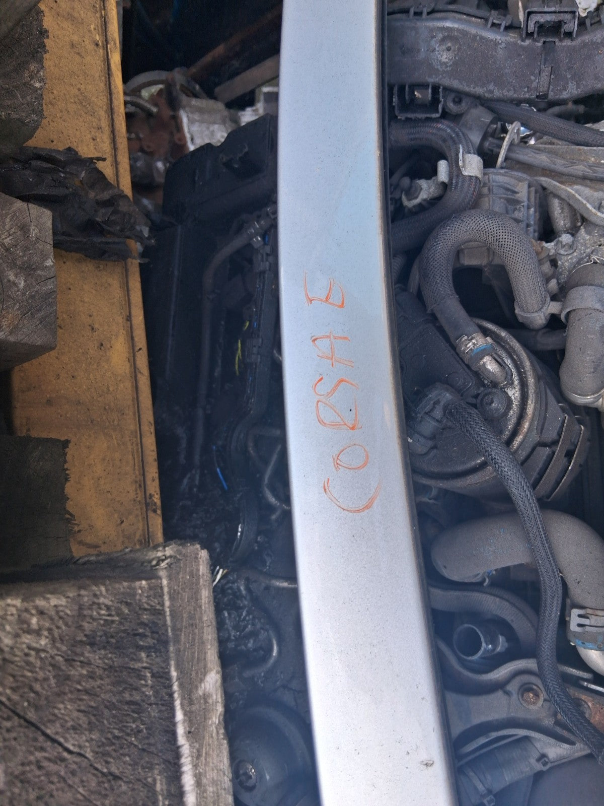 2017 VAUXHALL CORSA E 3 DOOR OS DRIVER SIDE RIGHT BARE DOOR SILVER METALLIC 176