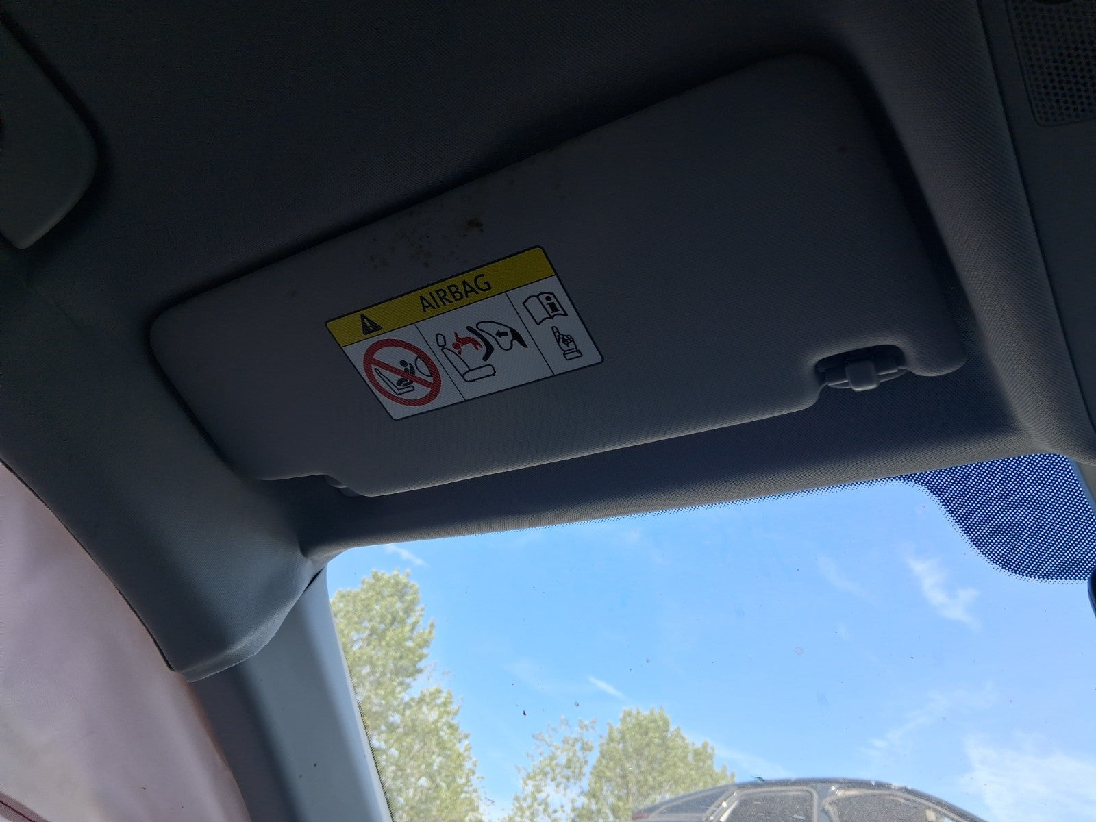 2023 AUDI A1 SPORT MK2 GB NSF PASSENGER SIDE FRONT SUN VISOR SHADE