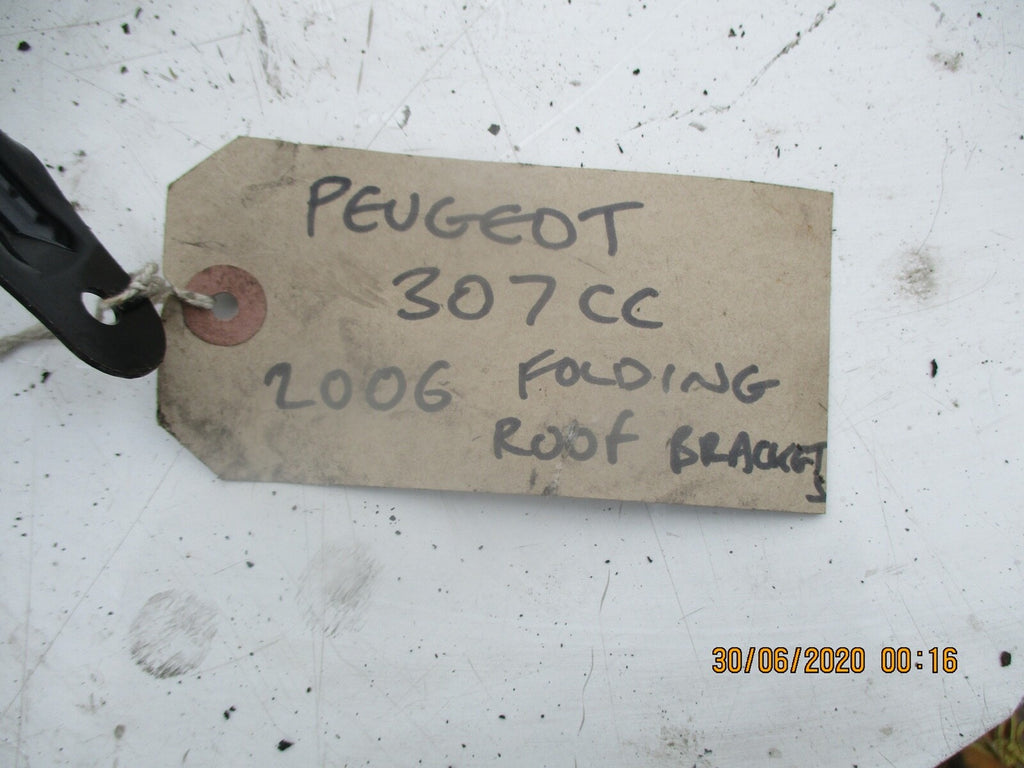 PEUGEOT 307 CC 307CC 2006 DRIVER PASSENGER SIDE FOLDING ROOF SUPPORT BRACKETS