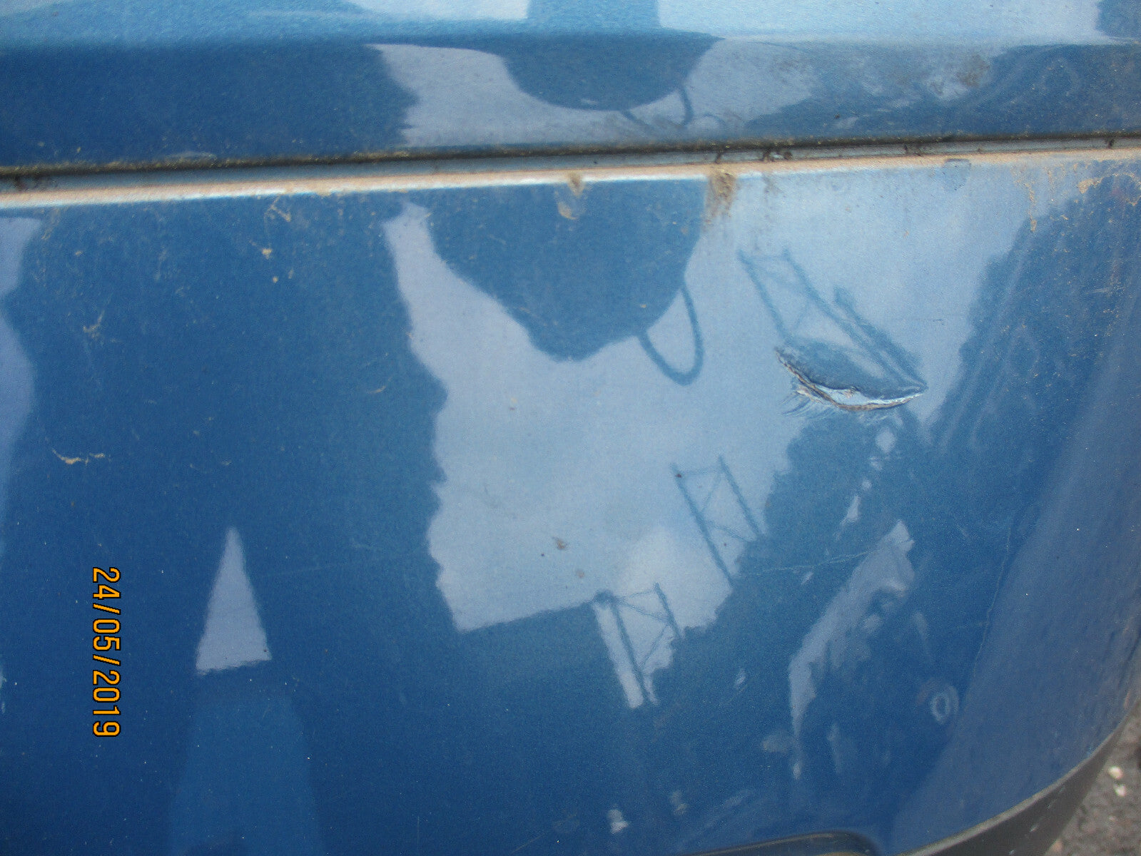 AUDI A2 2002 REAR BUMPER COMPLETE BLUE