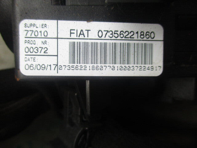 2018 FIAT PANDA MK3 COMBINATION SWITCH WIPER INDICATOR STALK 07356221860