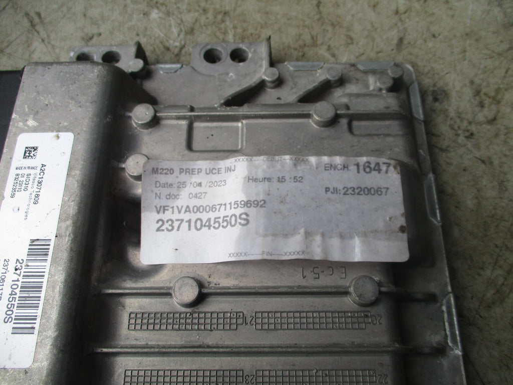 2023 RENAULT MASTER ECU ENGINE CONTROL UNIT 237106117R
