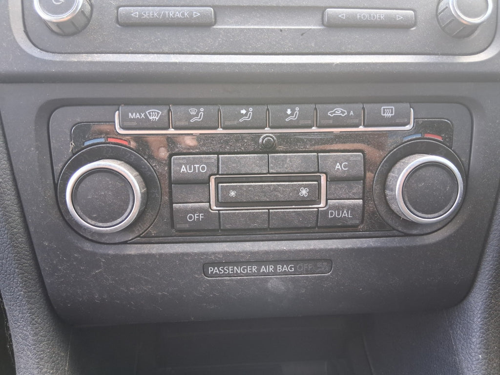 2012 VW VOLKSWAGEN GOLF MK6 HEATER AC CLIMATE CONTROL SWITCH PANEL