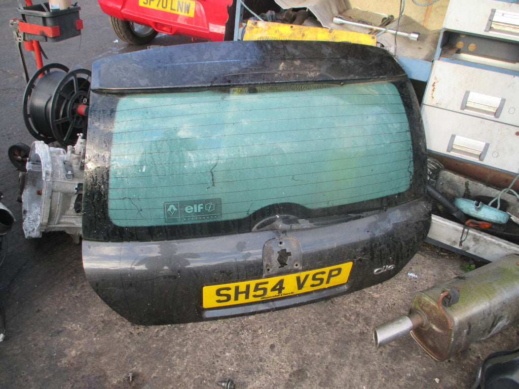 RENAULT CLIO MK2 REAR BARE TAILGATE BOOTLID BLACK