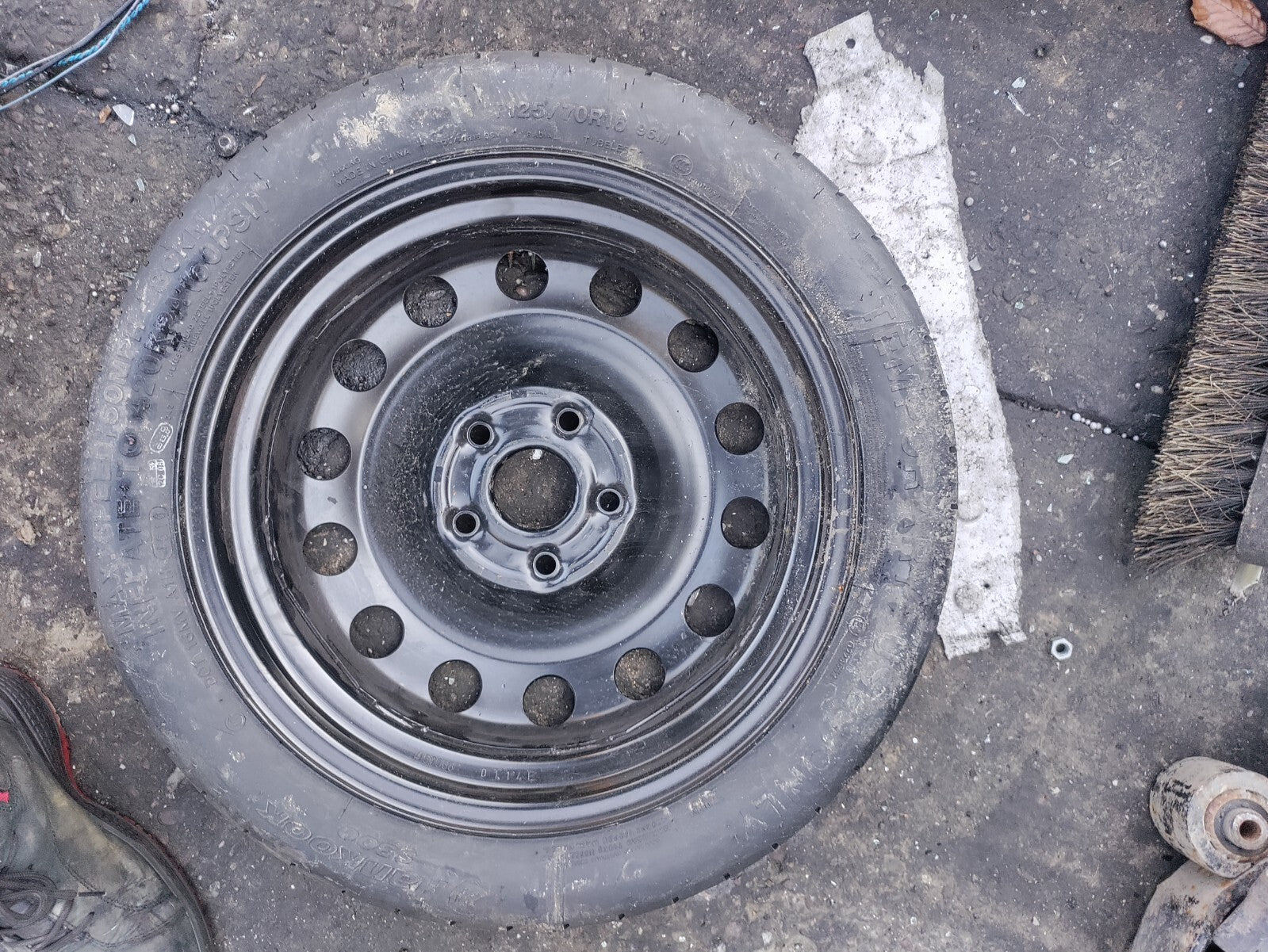 2015 VOLKSWAGEN GOLF MK7 SPACESAVER WHEEL WITH TYRE T125/70R16