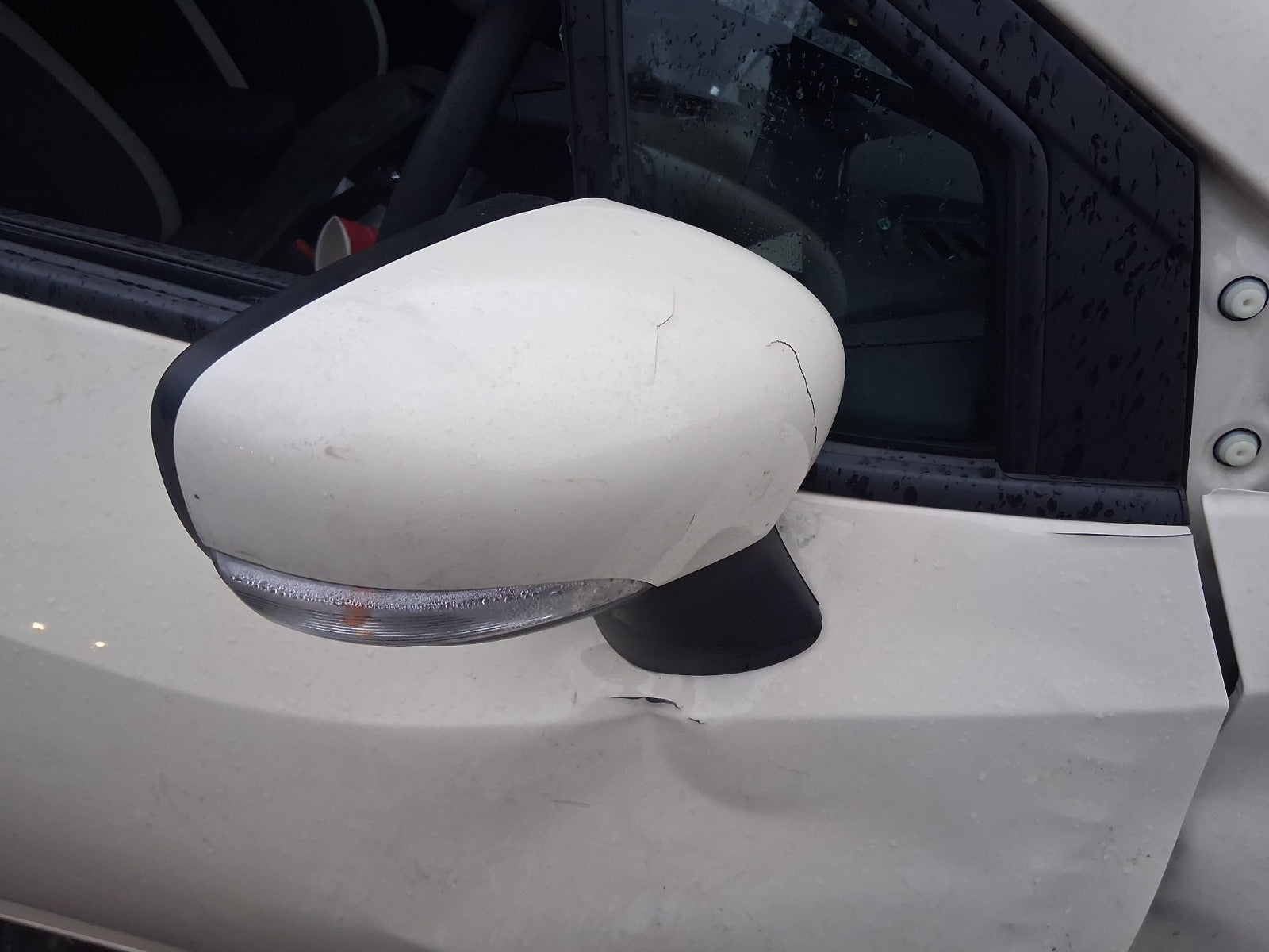 2018 NISSAN MICRA K14 OSF DRIVER SIDE FRONT RIGHT WING MIRROR IVORY
