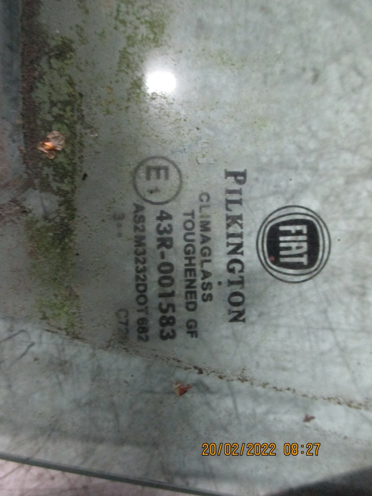 FIAT GRANDE PUNTO 2012 NSF FRONT PASSENGER SIDE WINDOW GLASS