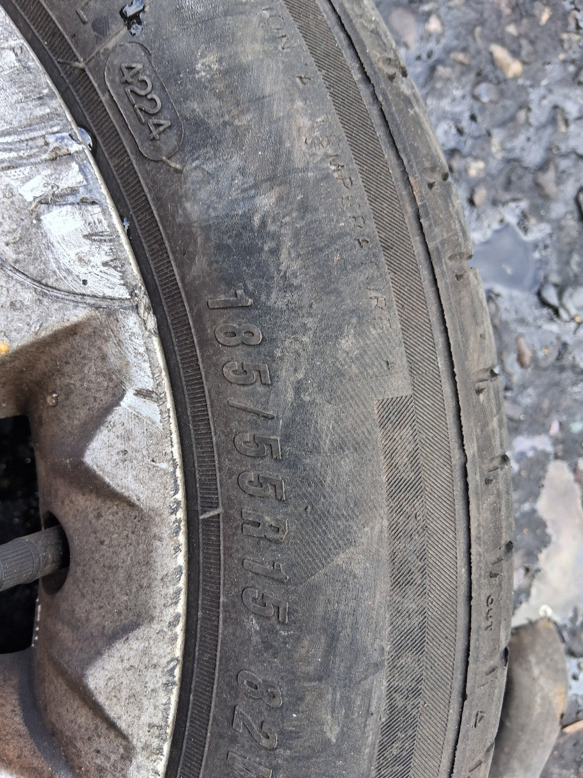 2008 CITROEN C2 15 INCH ALLOY WHEEL WITH TYRE 185/55R15