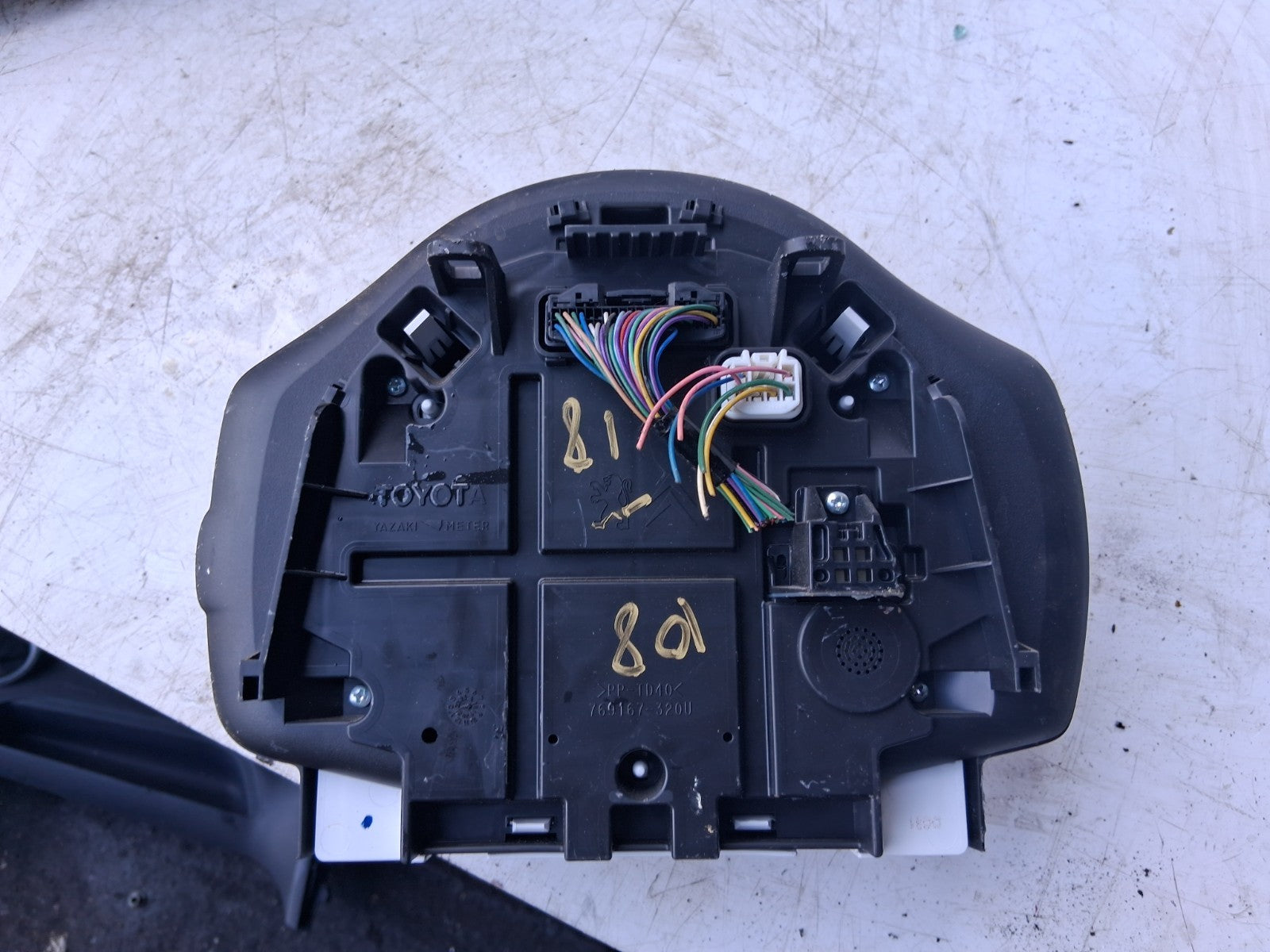 2016 PEUGEOT 108 MK2 SPEEDOMETER SPEEDO INSTRUMENT CLUSTER 769167300U