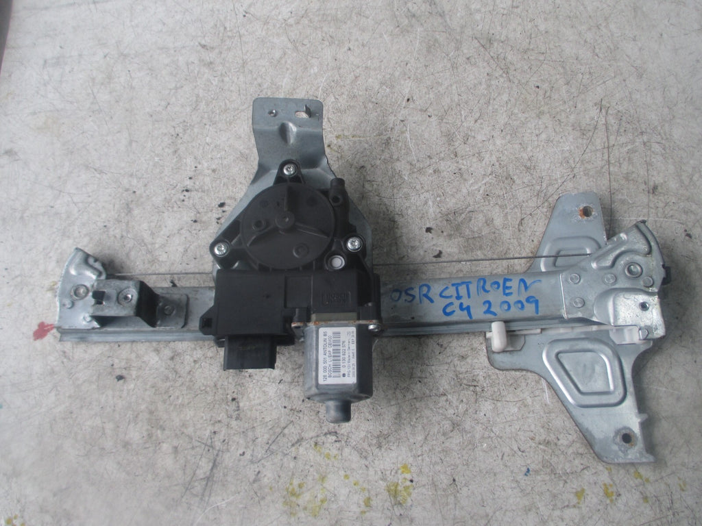 2009 CITROEN C4 OSR REAR WINDOW MOTOR REGULATOR 0130822576