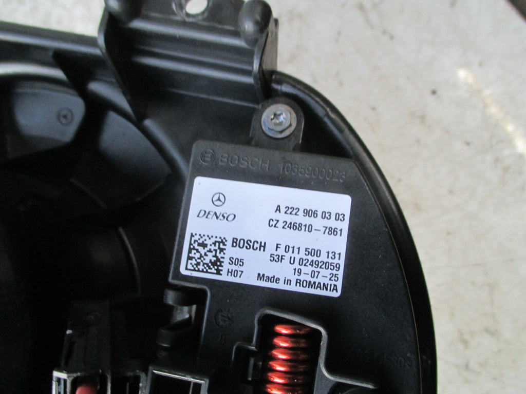 MERCEDES GLA MK1 X156 2019 HEATER BLOWER MOTOR UNIT A2469062501