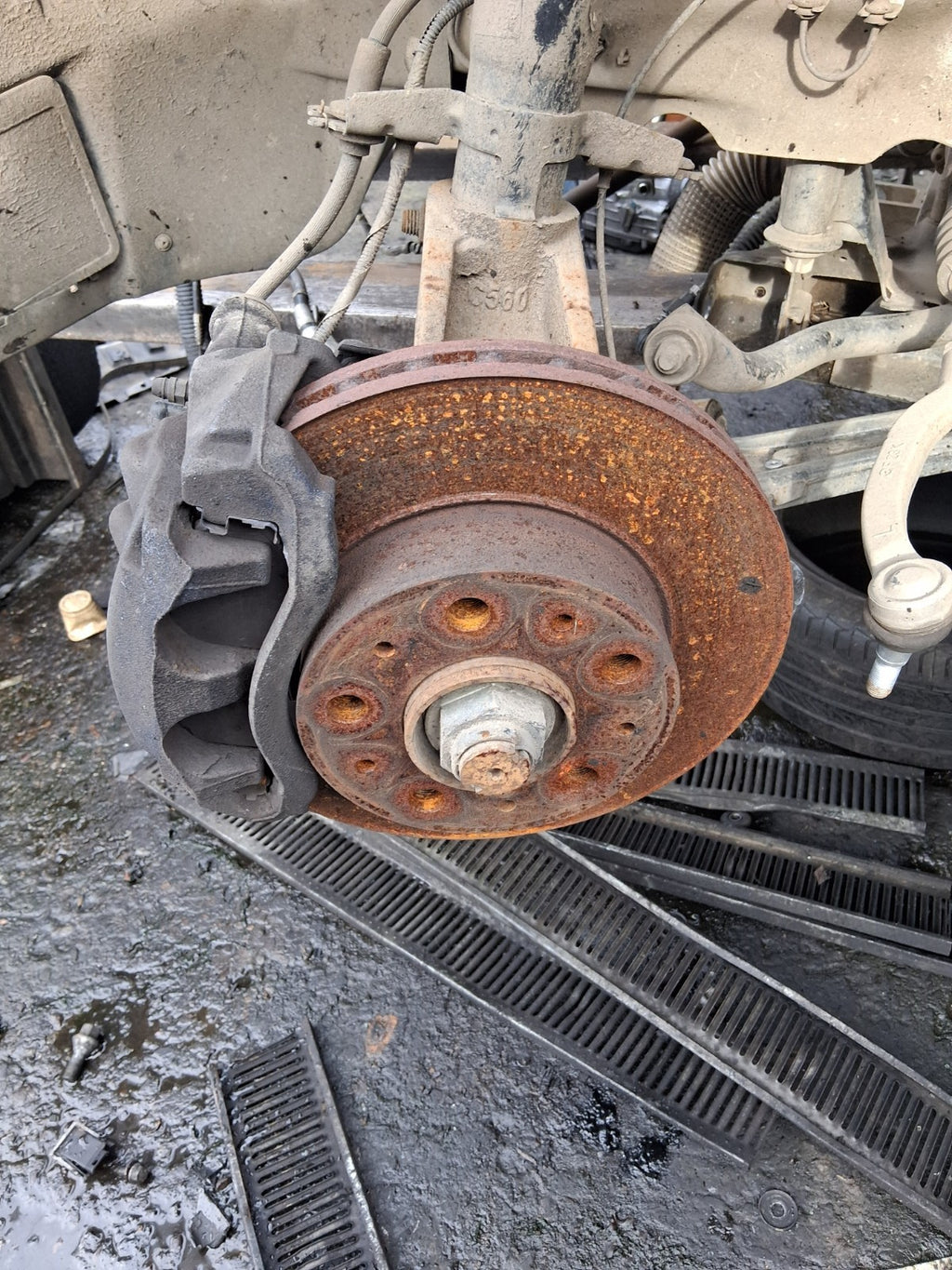 2023 FIAT DUCATO MK3 2.2 DIESEL NSF PASSENGER SIDE FRONT COMPLETE SUSPENSION LEG