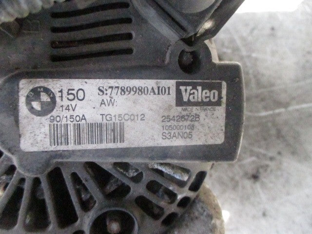 BMW 3 SERIES F30 2017 ENGINE ALTERNATOR 7789980A101