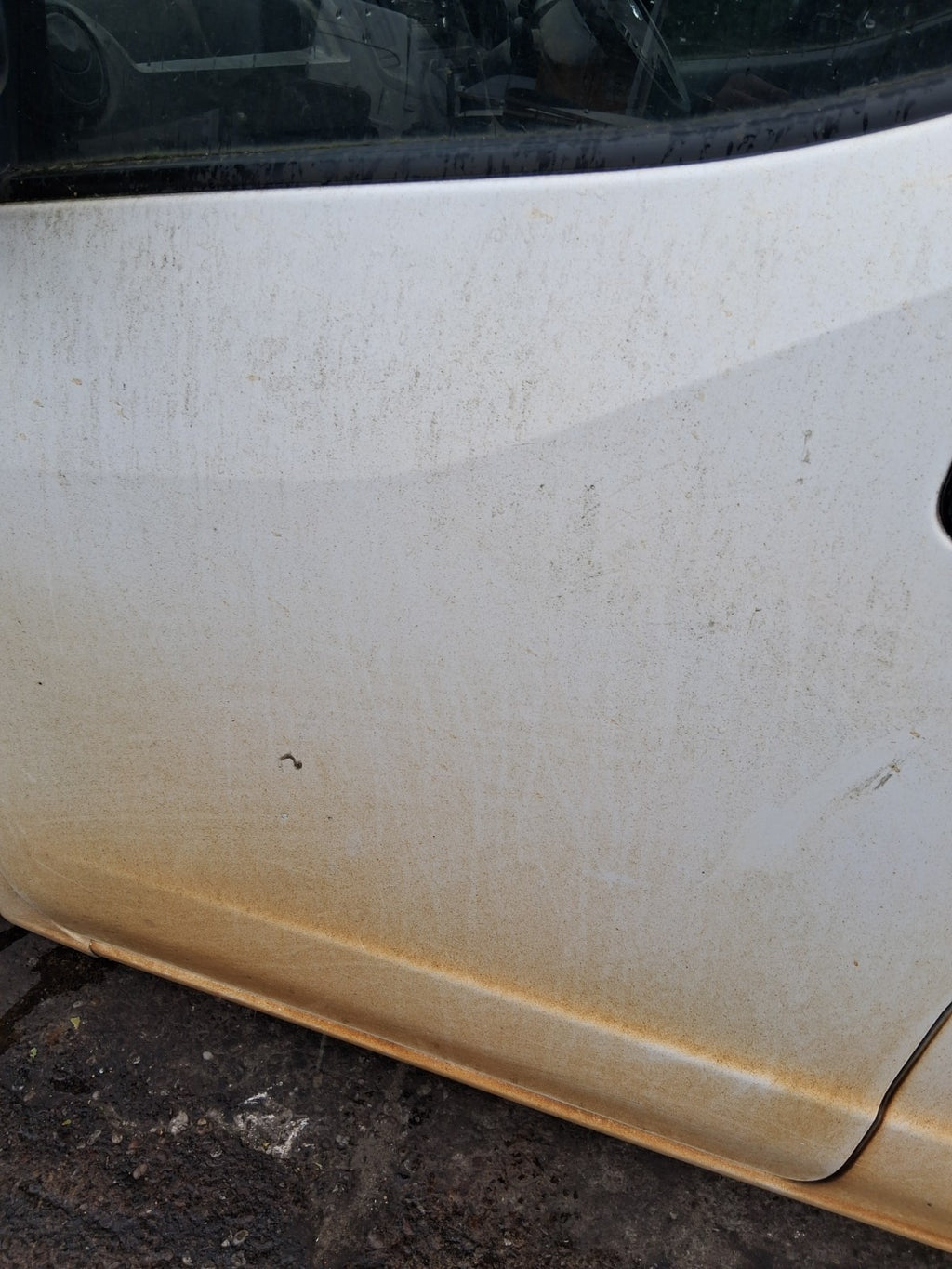 2018 NISSAN NV200 NSF PASSENGER SIDE FRONT LEFT BARE DOOR WHITE