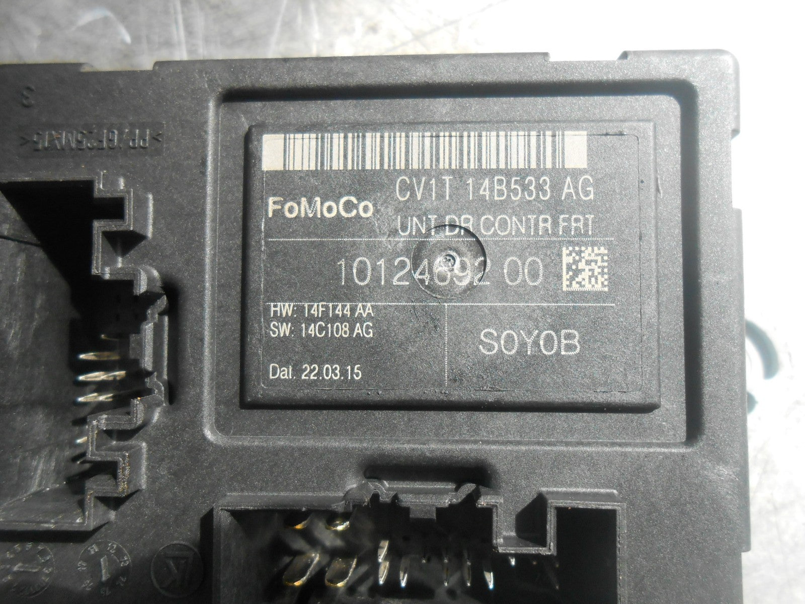 FORD FIESTA MK7 2009 3 DOOR NS PASSENGER SIDE DOOR MODULE CV1T14B533AG