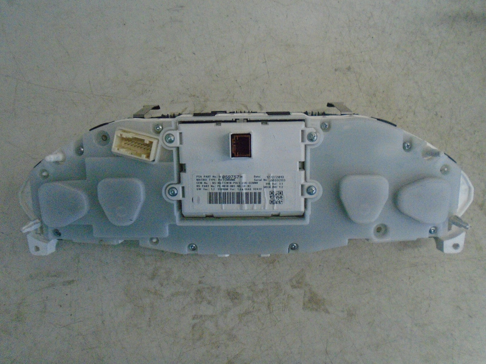 PEUGEOT 208 2014 MK1 SPEEDOMETER INSTRUMENT CLUSTER 9805975780