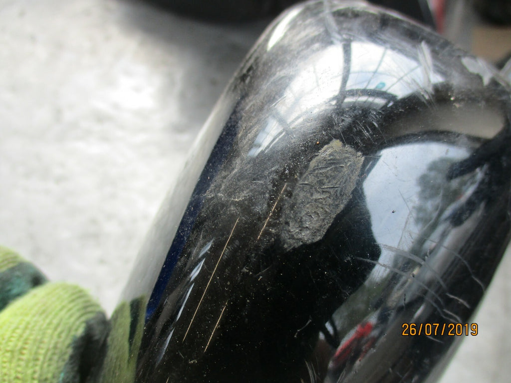 KAWASAKI ZZR 1100 OS DRIVER SIDE ELECTRIC DOOR WING MIRROR BLACK 029462