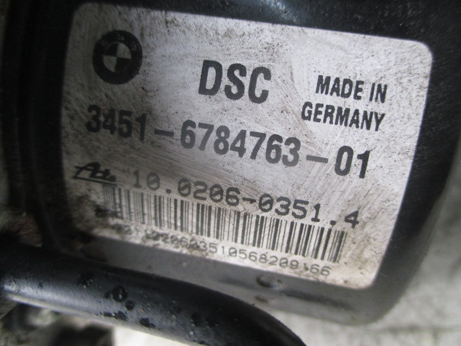 BMW 3 SERIES E90 2008 2.0 PETROL ABS PUMP CONTROL MODULE 6784763
