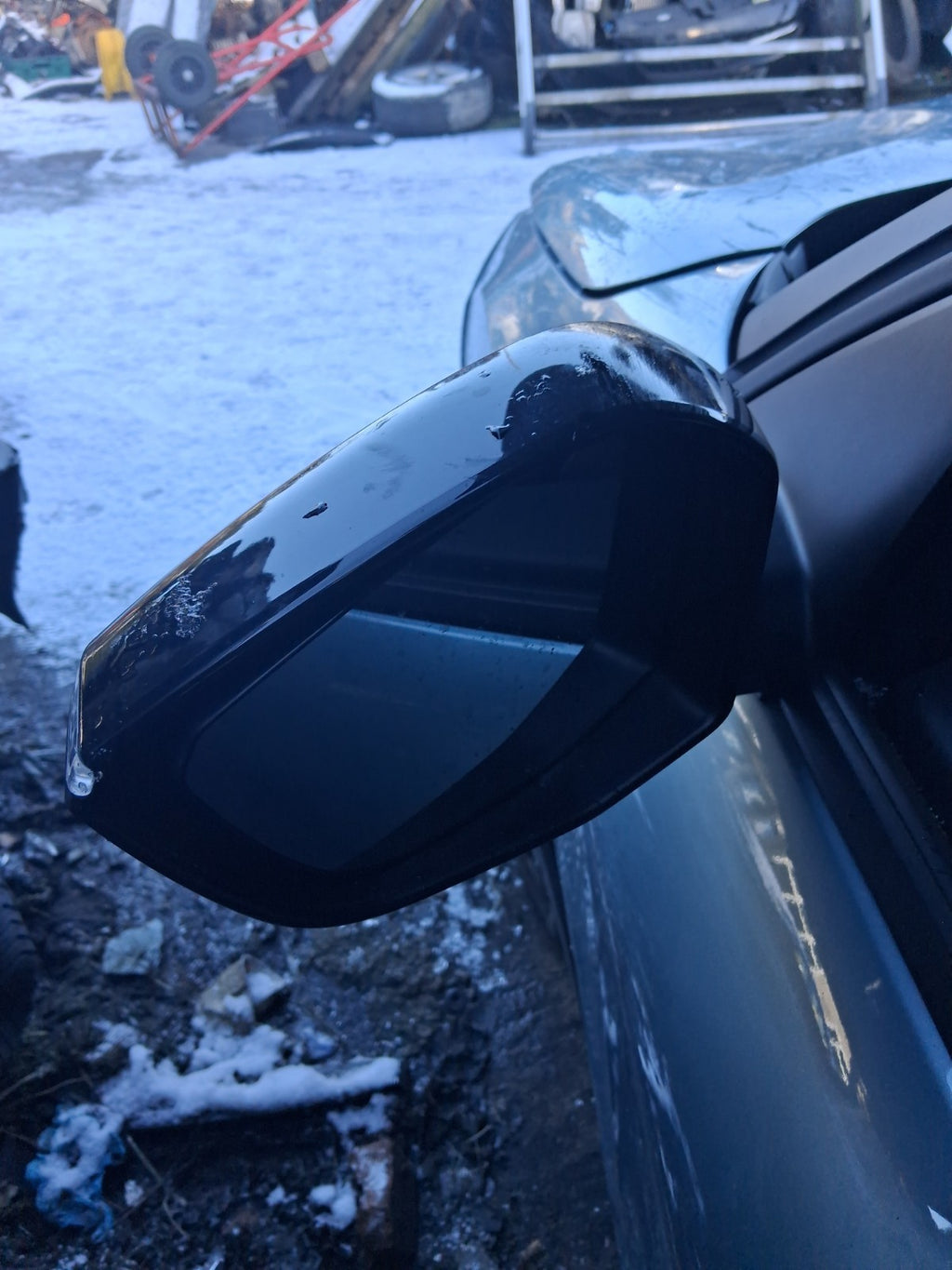 2023 CITROEN C4 MK3 NSF PASSENGER SIDE FRONT LEFT WING MIRROR POWER FOLD BLACK
