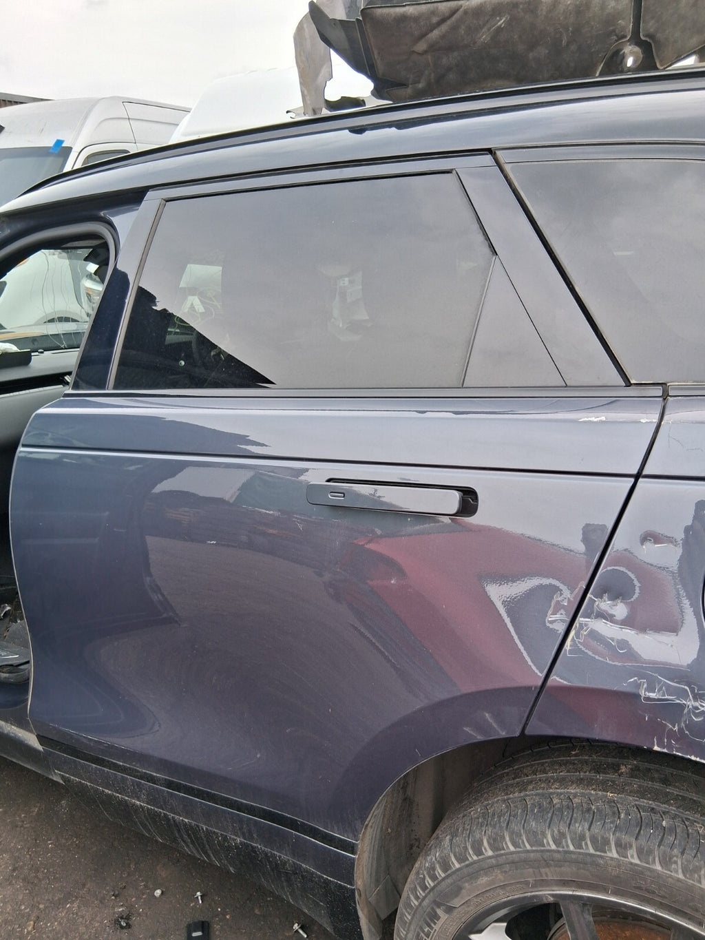 2024 RANGE ROVER VELAR P400e NSR PASSENGER REAR DOOR HANDLE VARESINE BLUE 1EH