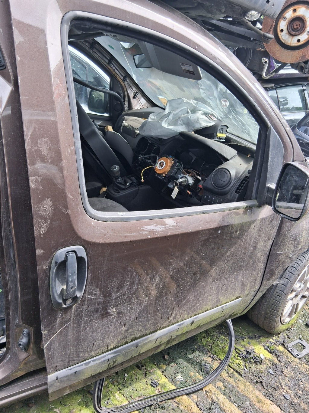 2019 FIAT FIORINO QUBO OSF COMPLETE FRONT DOOR MAGNETICO BRONZE METALLIC 444