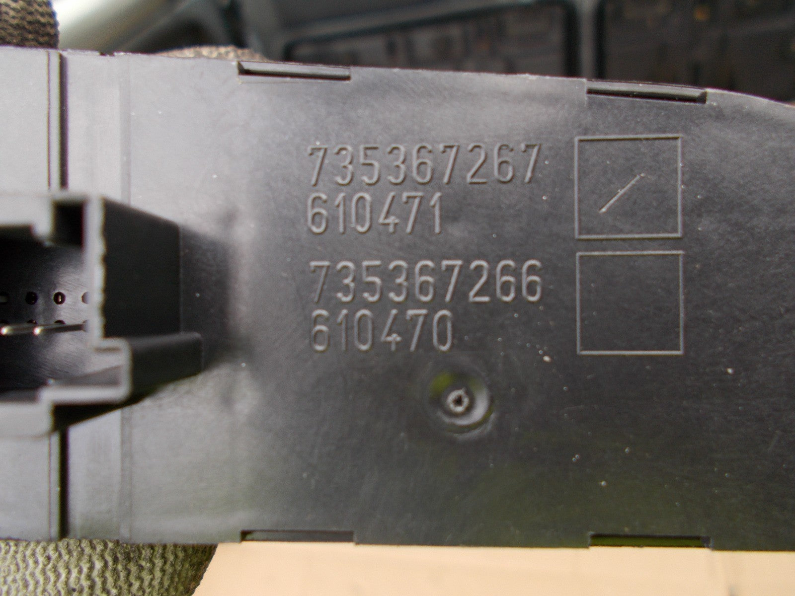 2008 FIAT GRANDE PUNTO HEADLIGHT & FOG LIGHT SWITCH CONTROL 735367267
