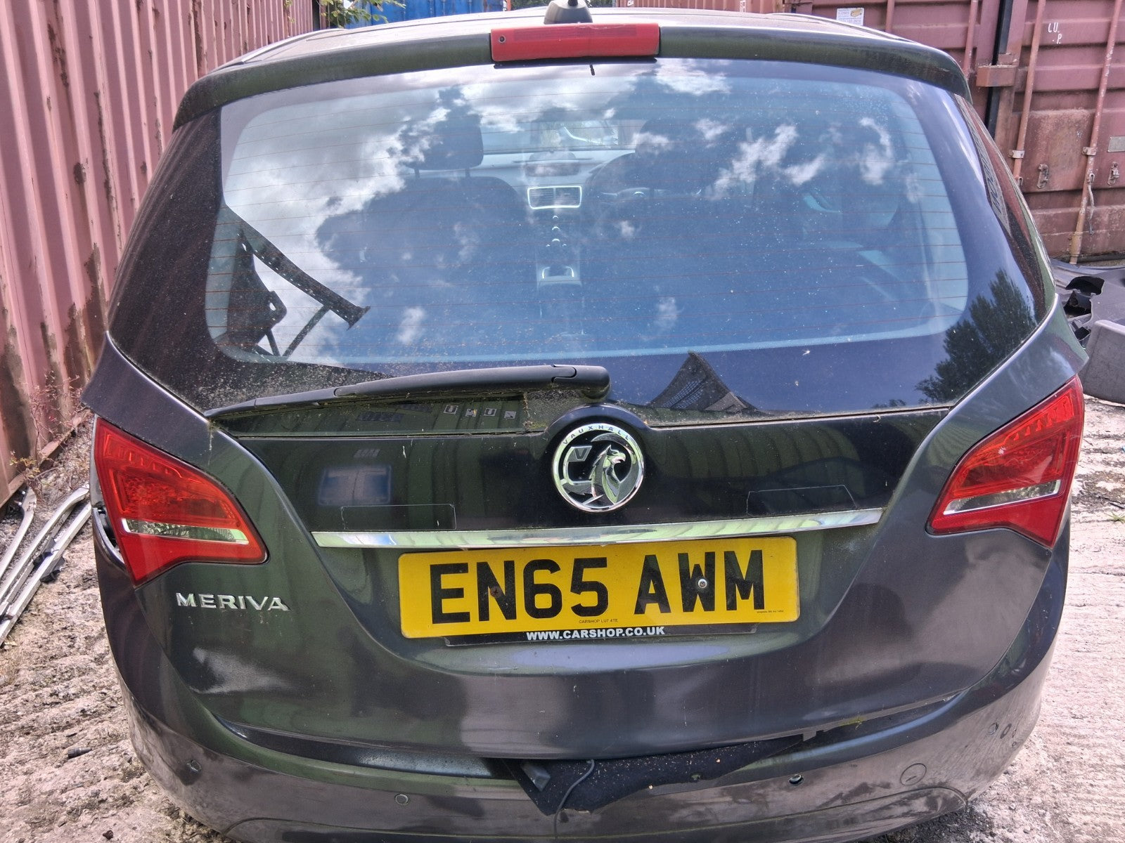2016 VAUXHALL MERIVA B MK2 BARE TAILGATE BOOTLID GREY