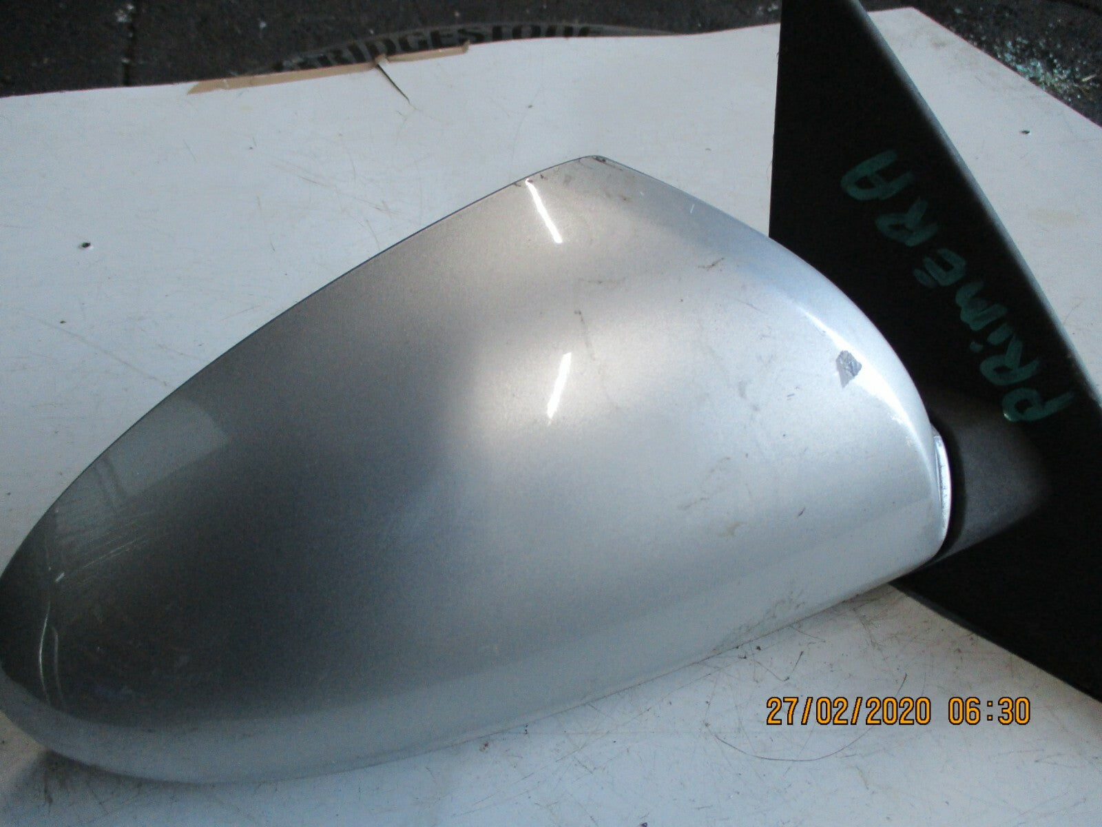 NISSAN PRIMERA 2005 OS DRIVER SIDE ELECTRIC DOOR WING MIRROR SILVER 96301-AU372