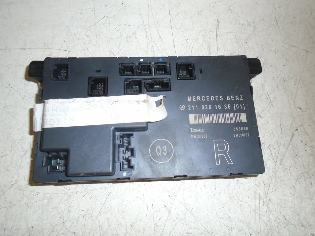 MERCEDES BENZ E CLASS W211 OSF DRIVER SIDE FRONT DOOR CONTROL MODULE 2118201685