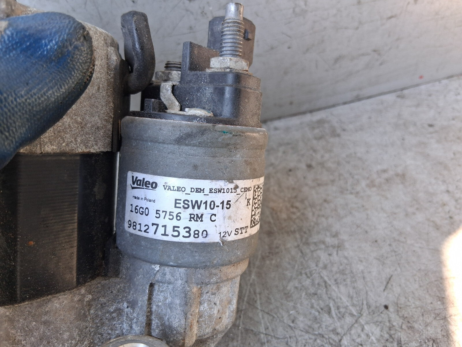 VAUXHALL CROSSLAND 2021 1.2 PETROL MANUAL STARTER MOTOR 9812715380