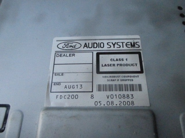 2008 FORD S-MAX RADIO CD PLAYER STEREO HEAD UNIT A12138048