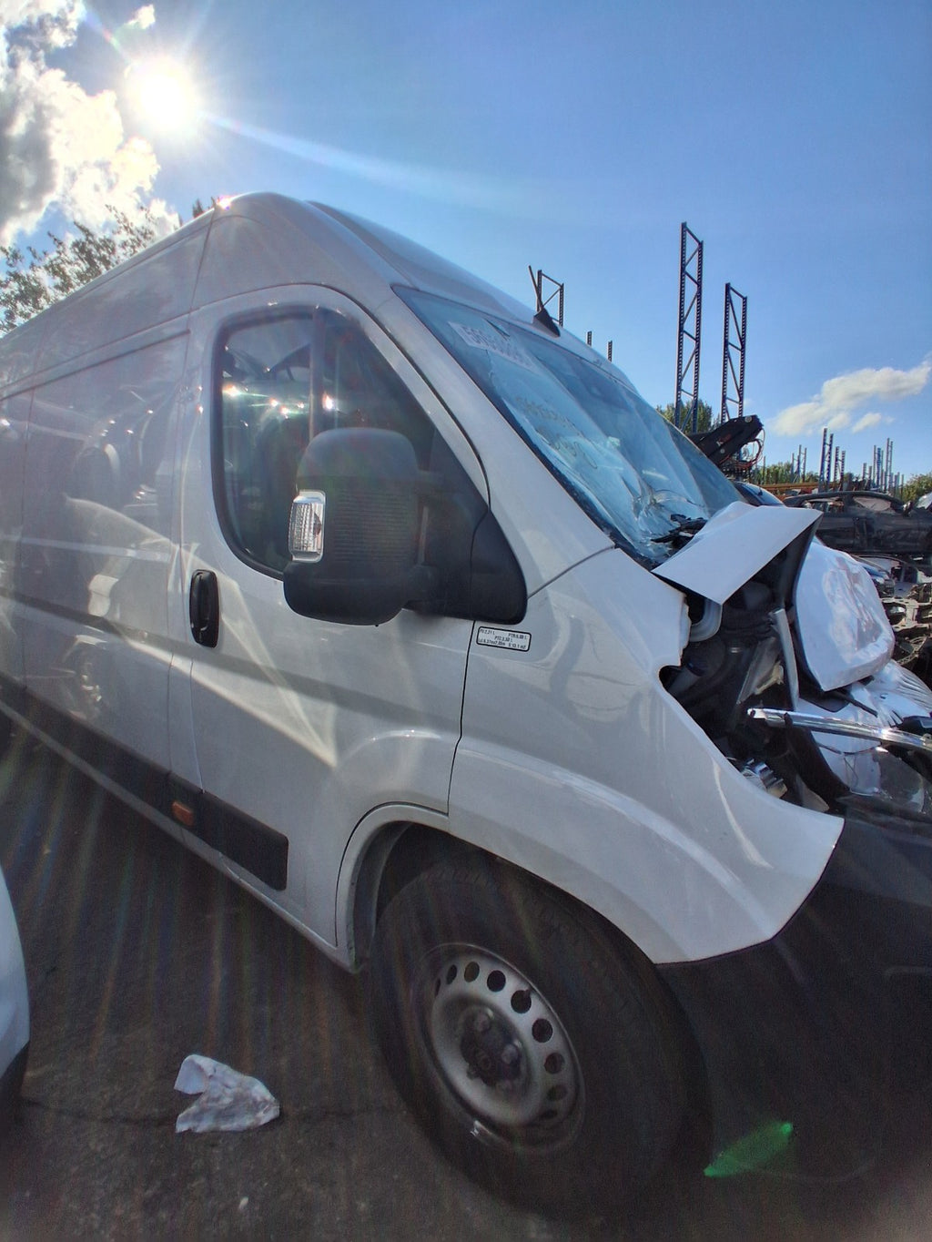 2025 CITROEN RELAY MK3 OSF DRIVER SIDE FRONT QUARTER WHITE